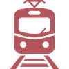Icon of a light-rail transit train