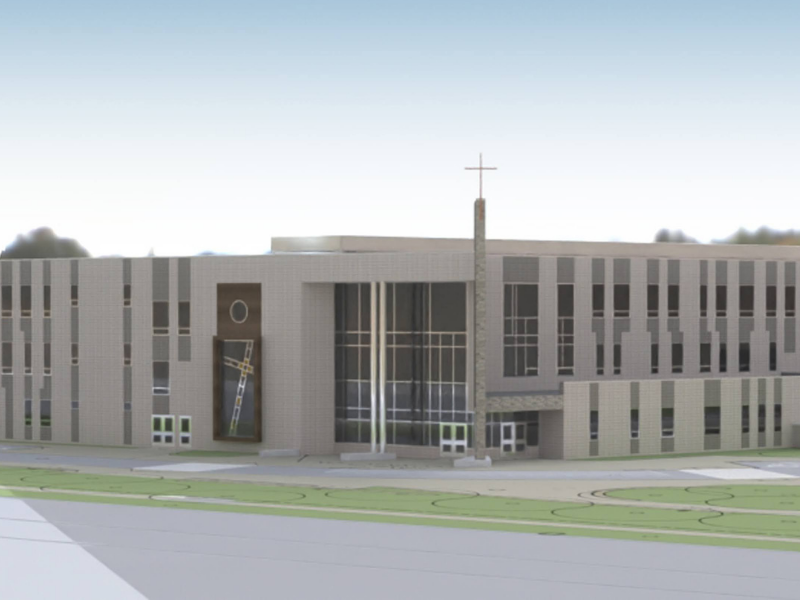 Notre Dame Building Notre Dame completed building visualization