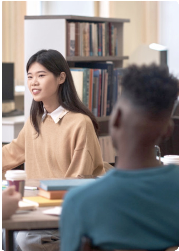 Students seated in class